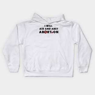 Anti Abortion Protest Design Kids Hoodie